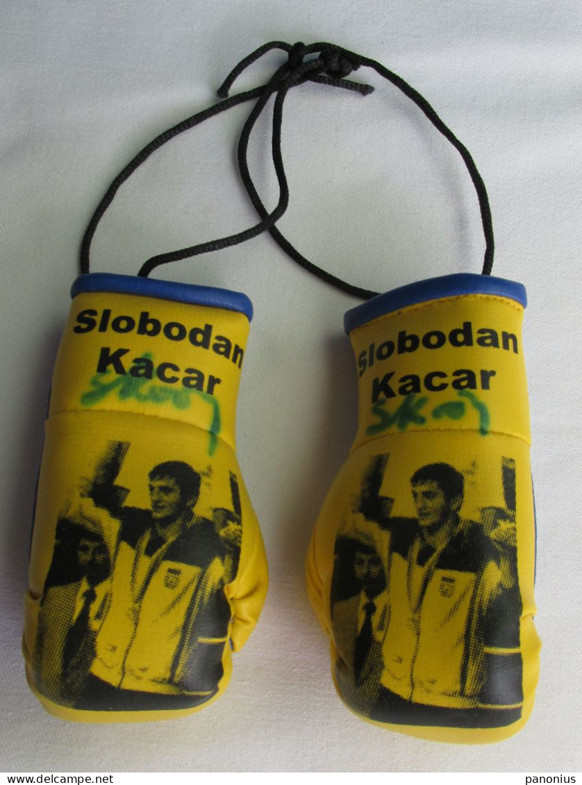 Boxing Box Boxen Pugilato - SLOBODAN KAČAR / BK Vojvodina Novi Sad Serbia, Orig. Signature Autogramm Gloves - Autogramme