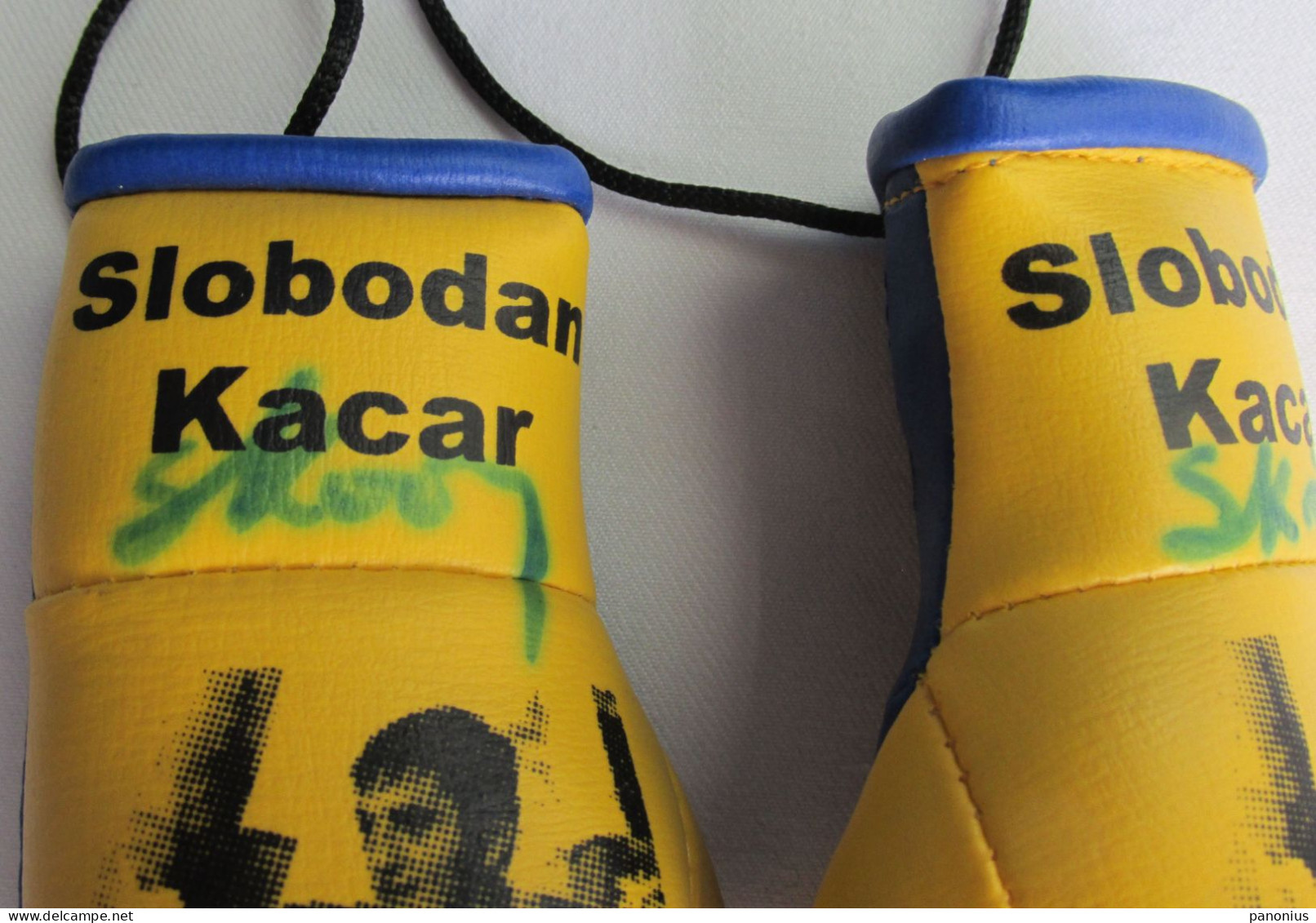 Boxing Box Boxen Pugilato - SLOBODAN KAČAR / BK Vojvodina Novi Sad Serbia, Orig. Signature Autogramm Gloves - Autógrafos