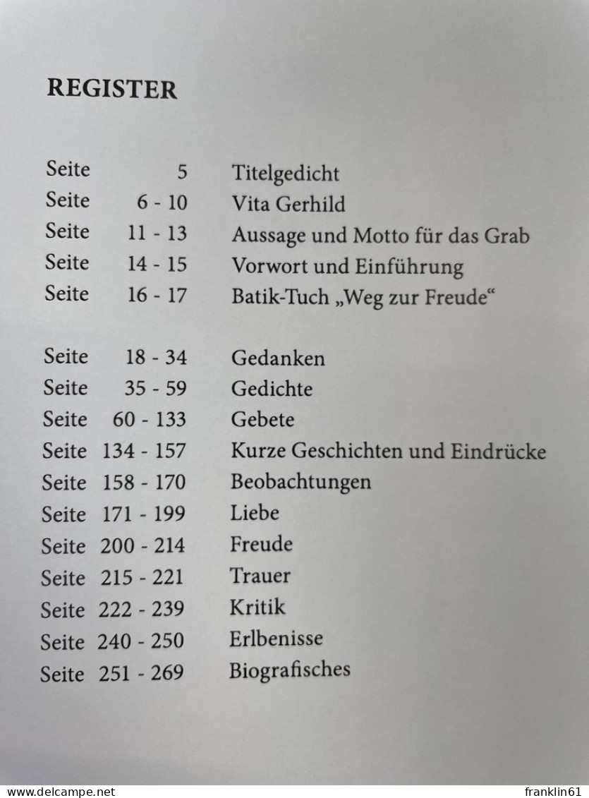 Ein Blättchen Rührt Sich Leis. - Gedichten En Essays