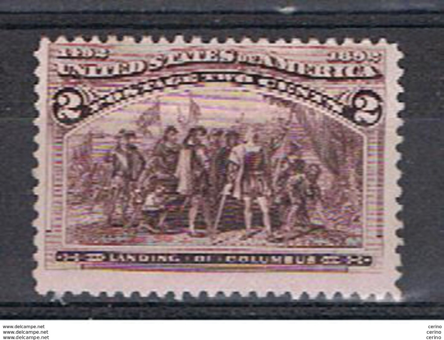 U.S.A.:  1893  DISCOVERY  OF  AMERICA  -  2 C. UNUSED  STAMP  -  YV/TELL. 82 - Ongebruikt