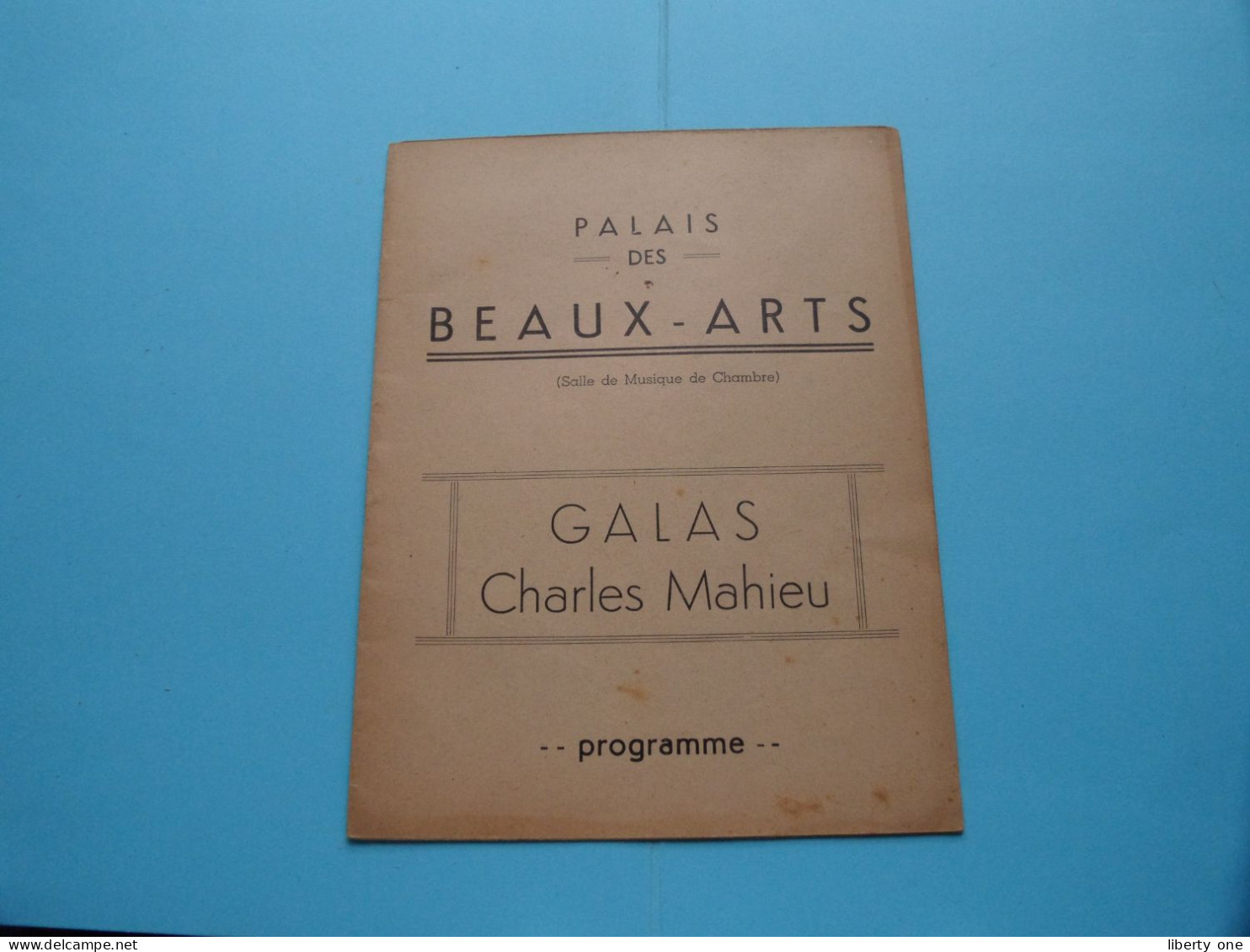 Palais Des BEAUX-ARTS > GALAS De Dir CHARLES MAHIEU " Programme 1940/41 ( Voir / Zie SCANS ) ! - Programs