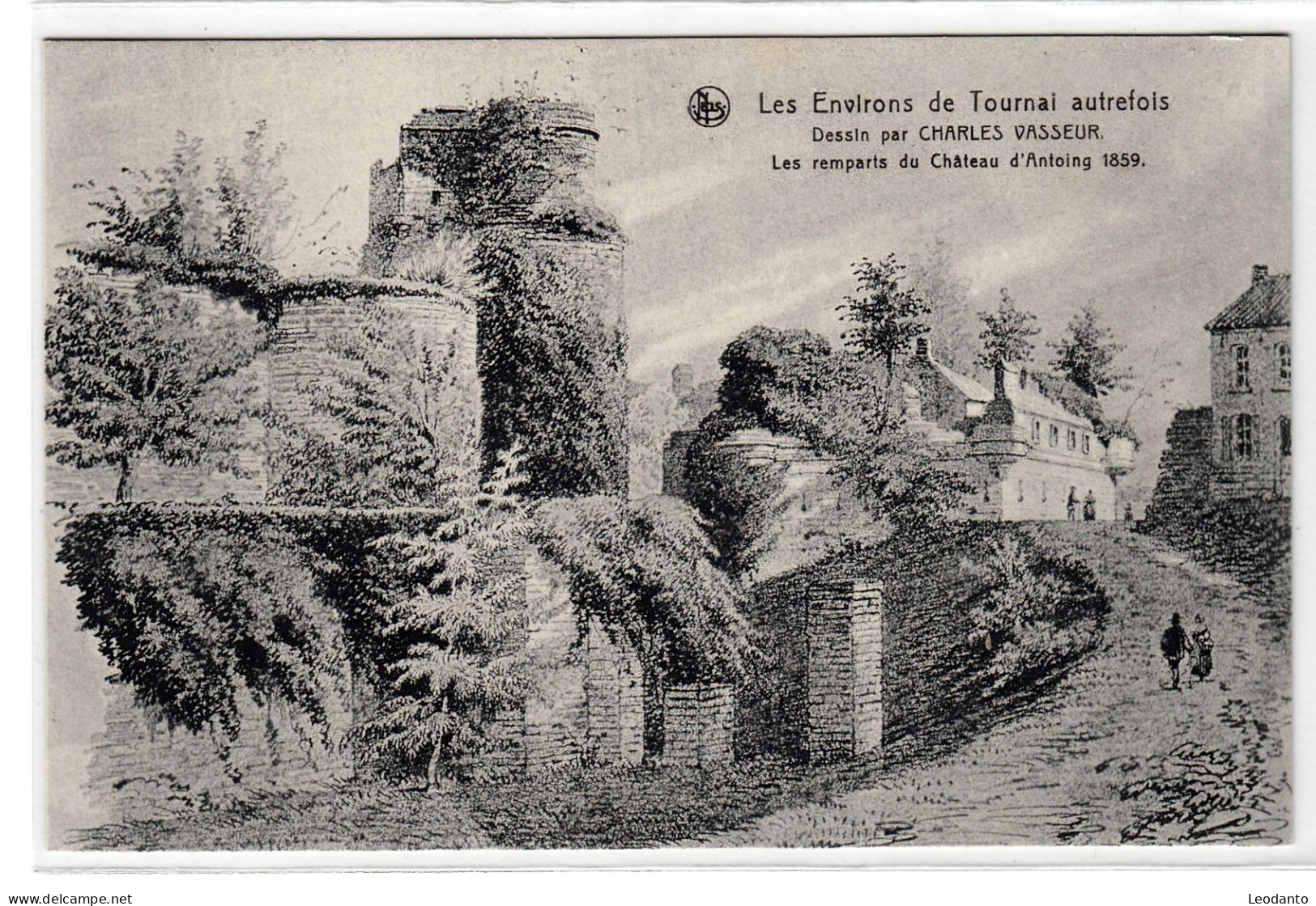 ANTOING - Les Environs De Tournai Autrefois - Charles VASSEUR - Les Remparts Du Château - Antoing