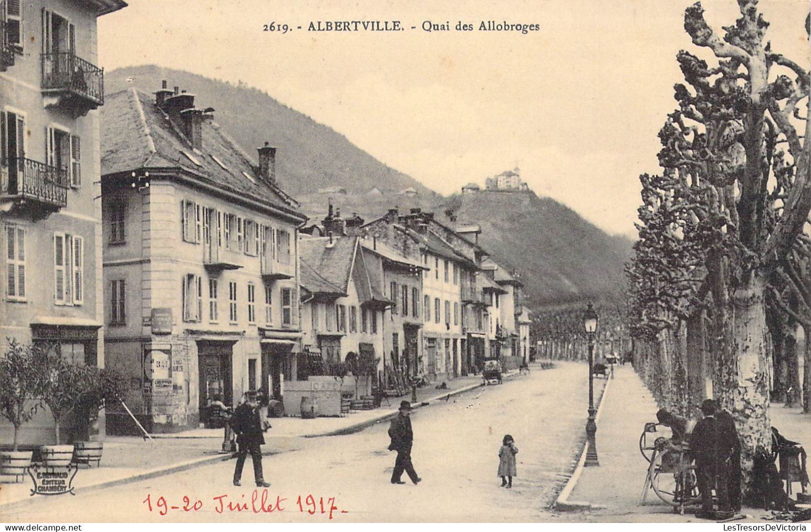 FRANCE - 73 - ALBERTVILLE - Quai Des Allobroges - Juillet 1917 - Carte Postale Ancienne - Albertville