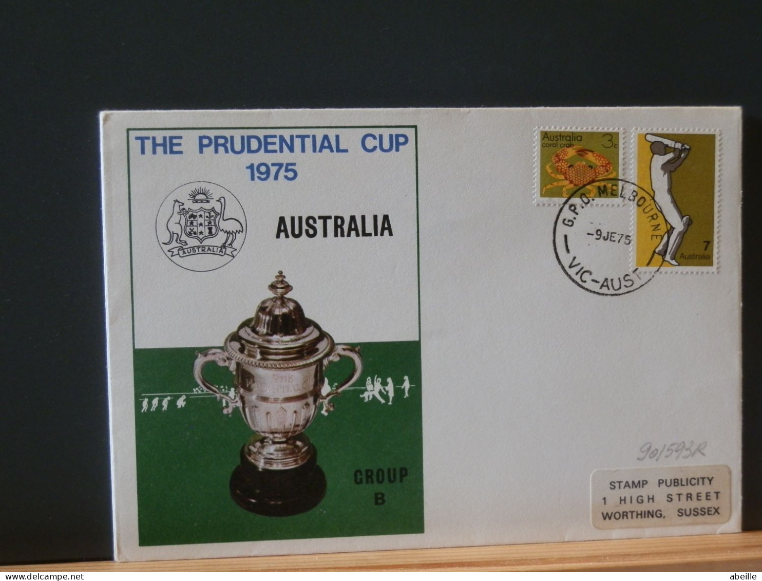 90/591R 4 DOC. THE PRUDENTIAL CUP 1975 CRIKET - Cricket