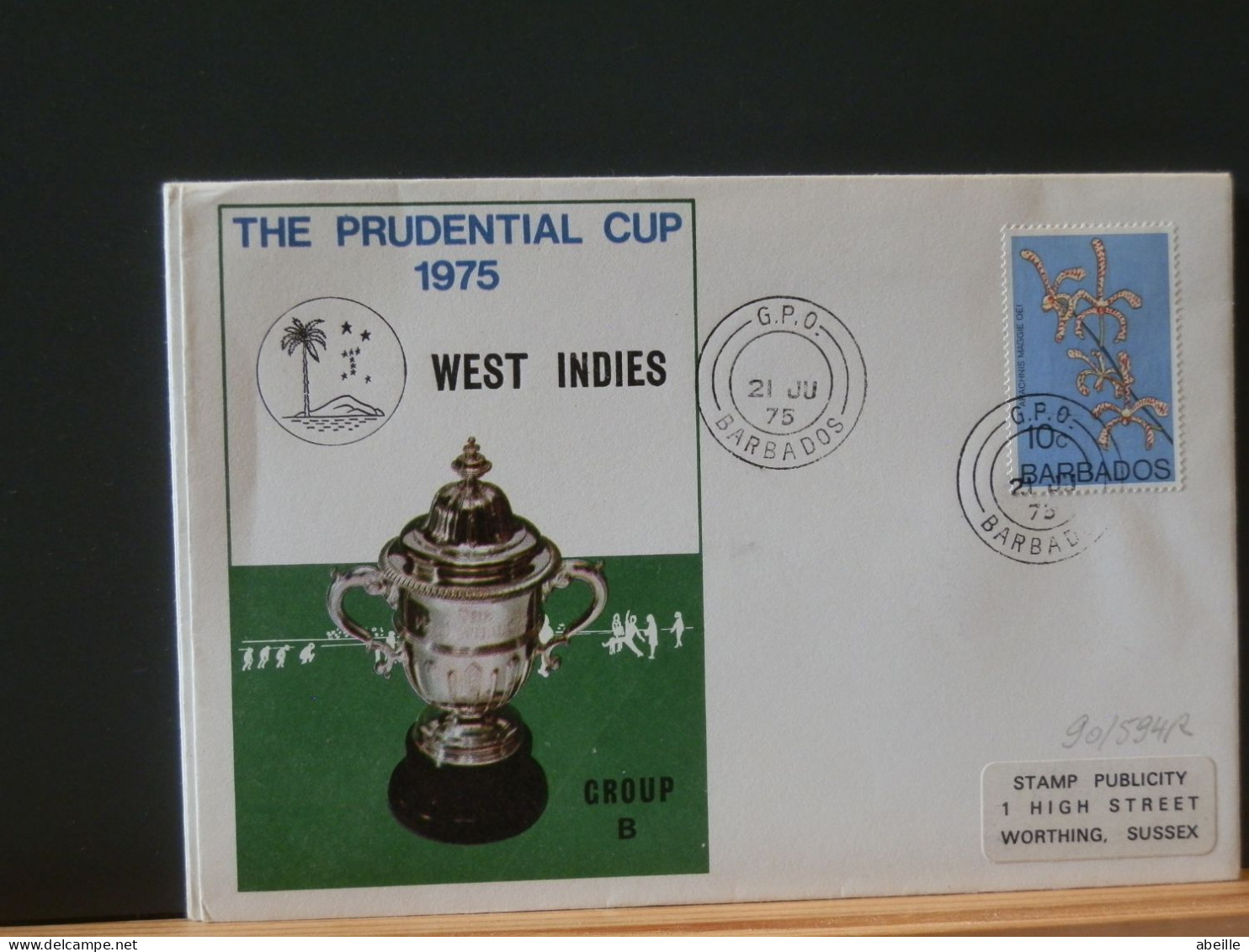 90/591R 4 DOC. THE PRUDENTIAL CUP 1975 CRIKET - Cricket