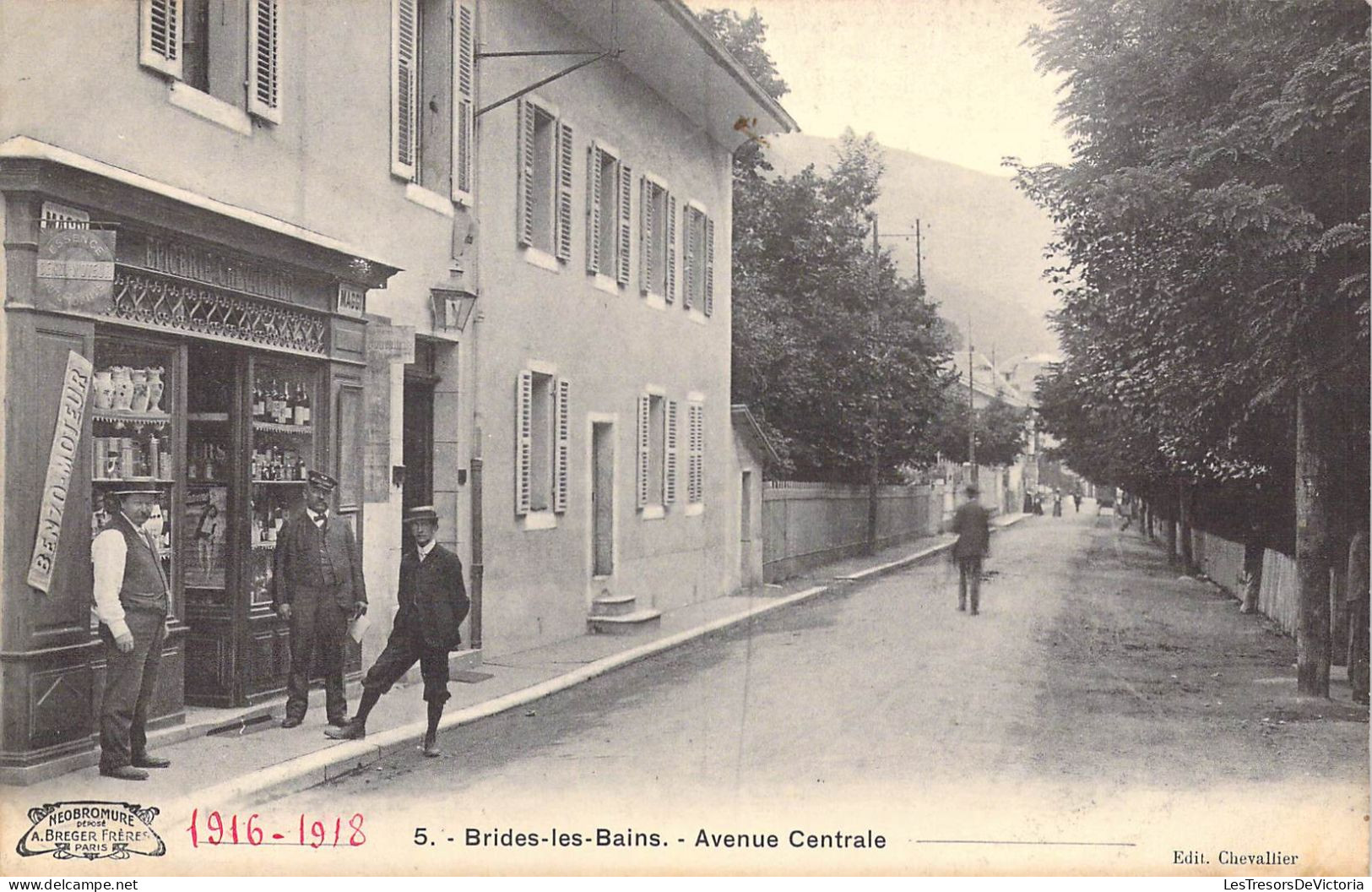 FRANCE - 73 - BRIDES LES BAINS - Avenue Centrale - 1916 1918 - Edit Chevalier - Carte Postale Ancienne - Brides Les Bains