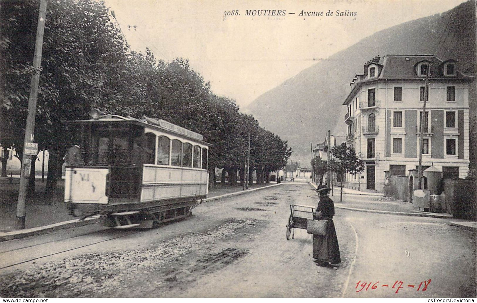FRANCE - 73 - MOUTIERS - Avenue De Salins - Carte Postale Ancienne - Moutiers