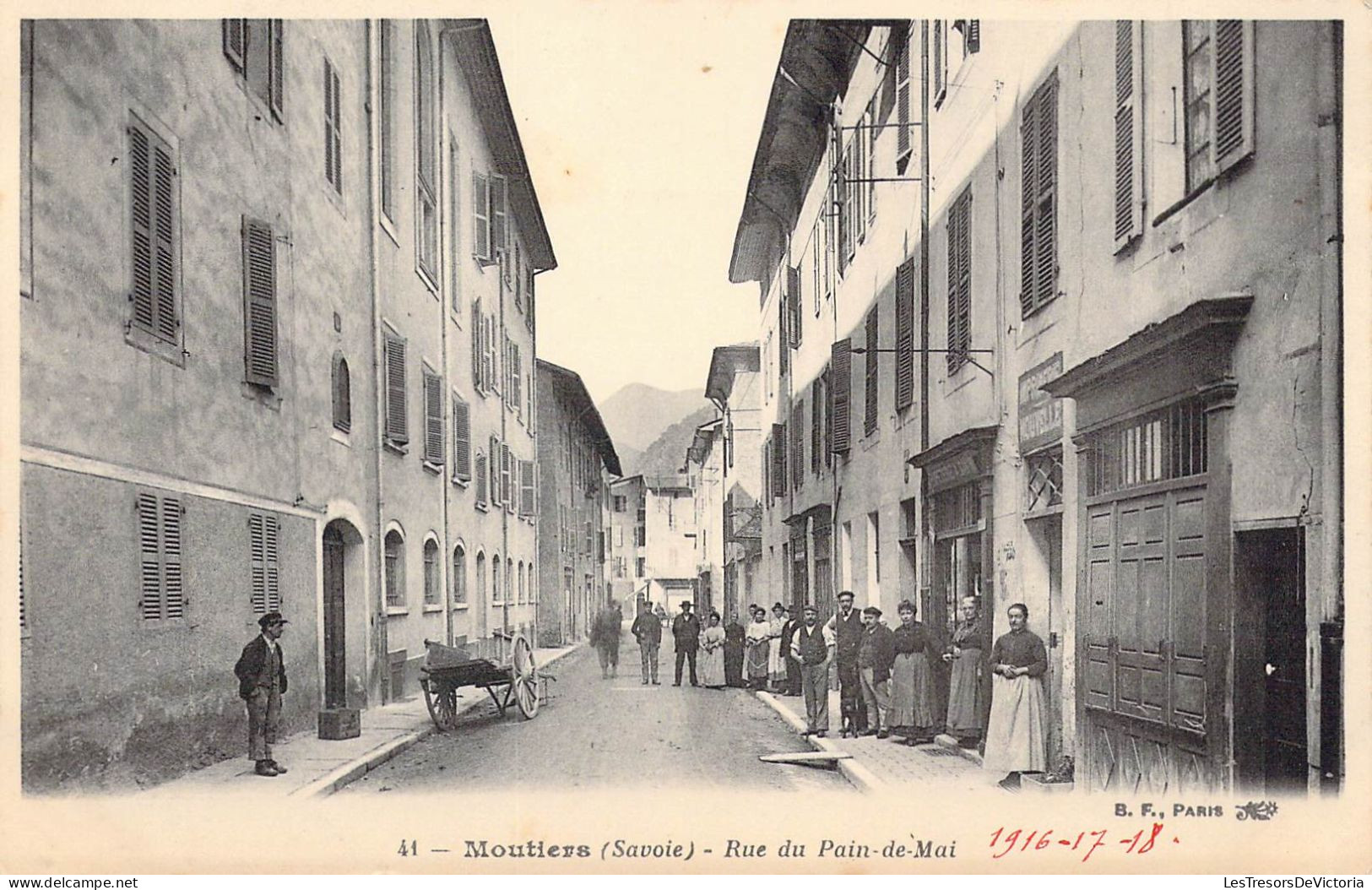 FRANCE - 73 - MOUTIERS - Rue Du Pain De Mai - Carte Postale Ancienne - Moutiers