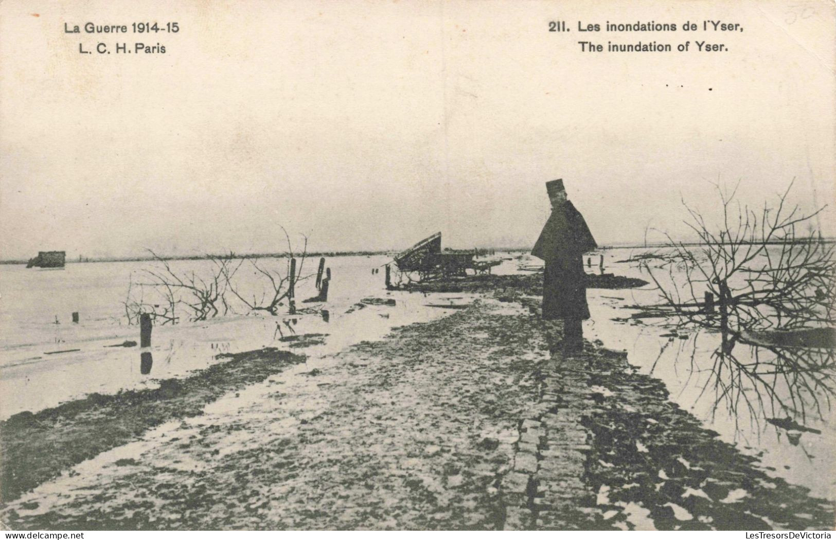 MILITARIA - La Guerre 1914 15 - Les Inondations De L'Yser - Carte Postale Ancienne - Guerre 1914-18