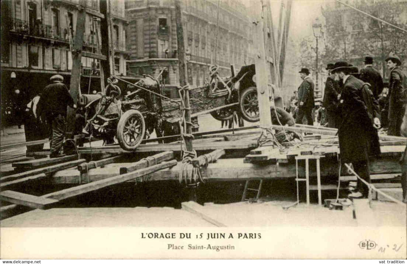 ÉVÉNEMENTS - L'Orage Du 15 Juin à Paris - Place St Augustin - L 146368 - Katastrophen