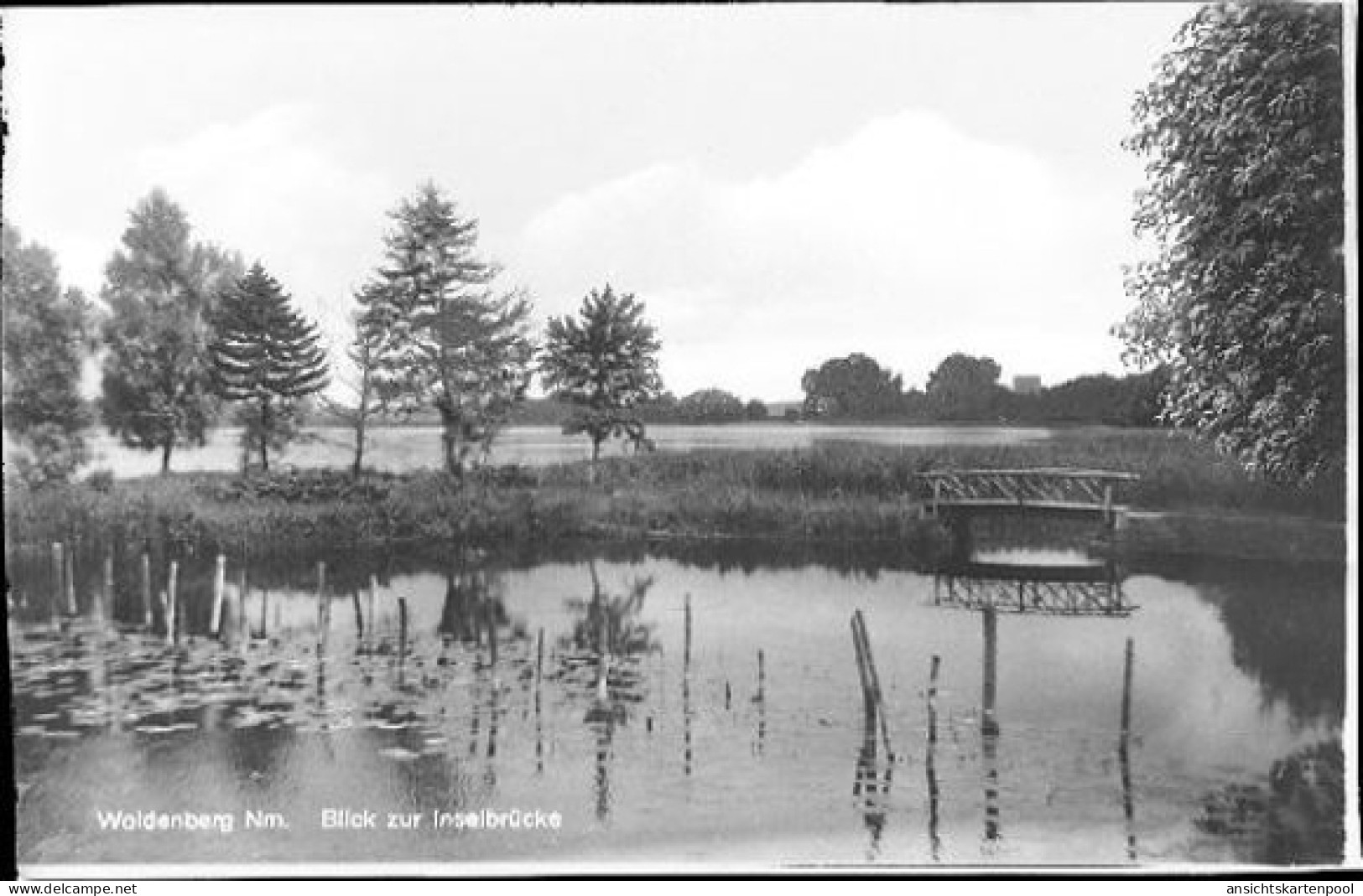 9 Negative Woldenberg Neumark, Straße, Kirche, Ruine - Neumark