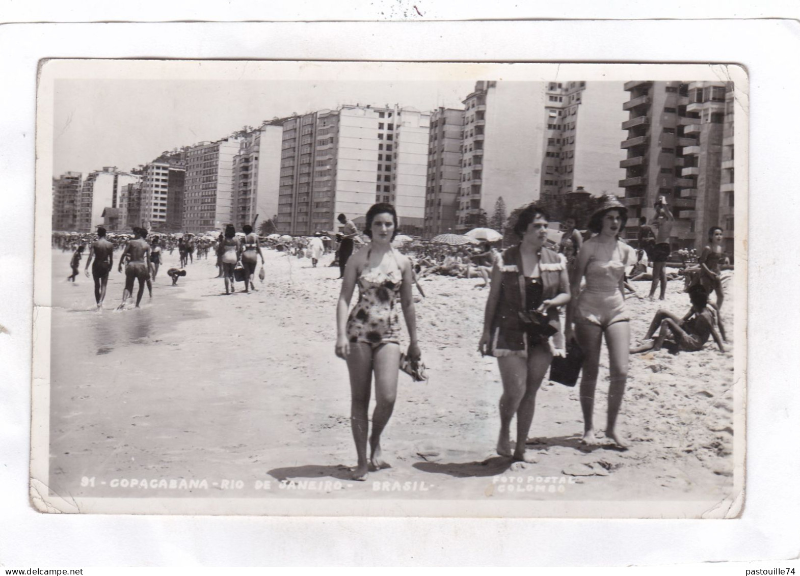 CPSM :  14 X 9  -  COPACABANA  -  RIO  DE  JANEIRO  - BRASIL - Copacabana