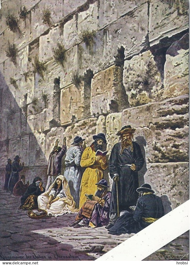 Israël,  Illustrateur Perlberg F, , Murs De Pleurs Des Juifs , Mur De Lamentation - Perlberg, F.