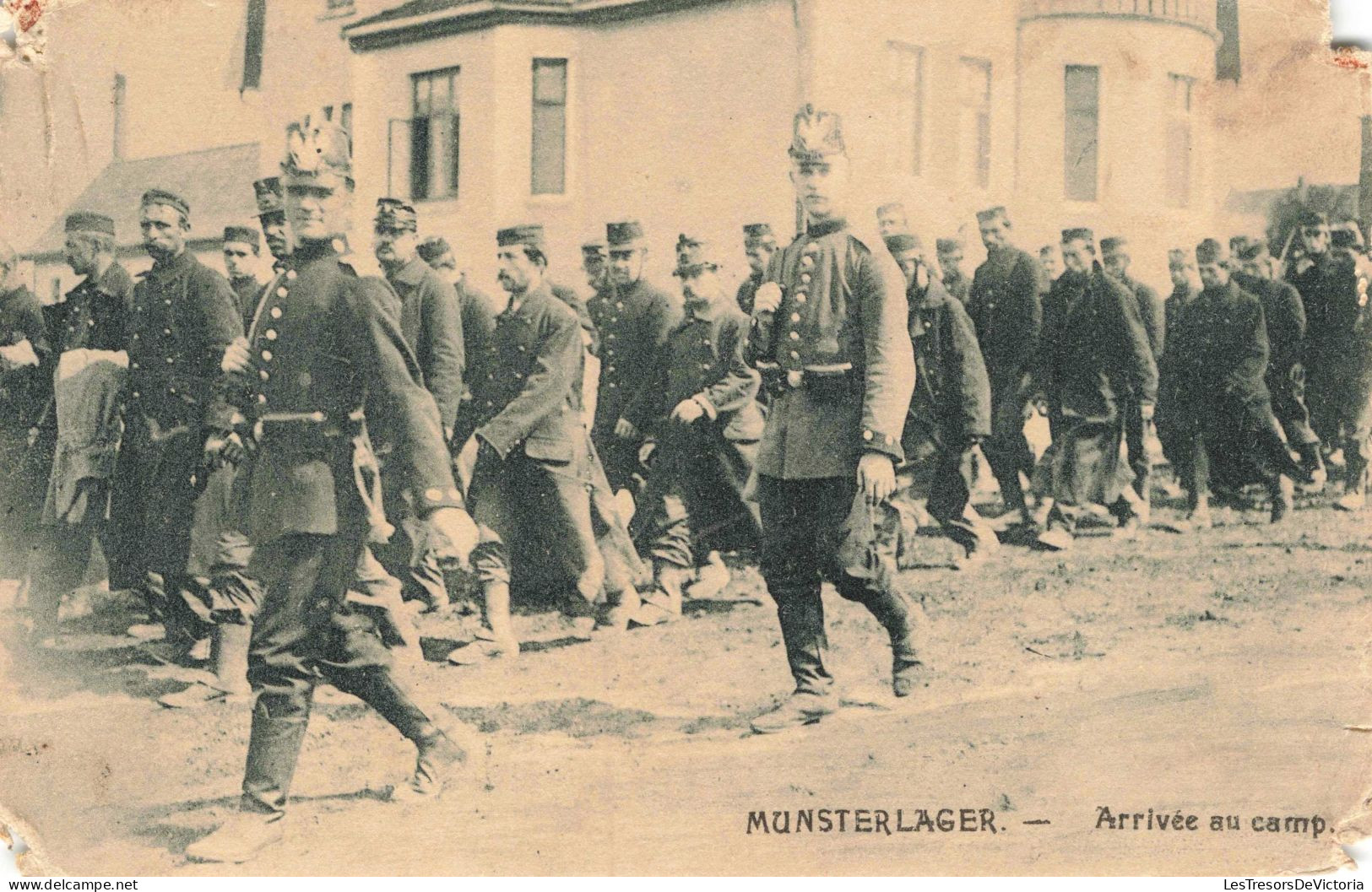 MILITARIA -  Munsterlager - Arrivée Au Camp -  Carte Postale Ancienne - Otras Guerras