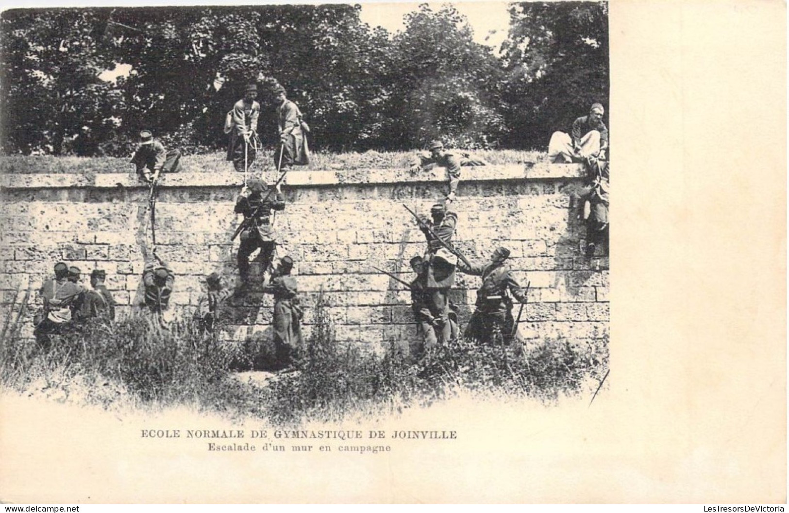 FRANCE - 94 - JOINVILLE LE PONT - Ecole Normale De Gymnastique - Escalade D'un Mur En Campagne - Carte Postale Ancienne - Joinville Le Pont