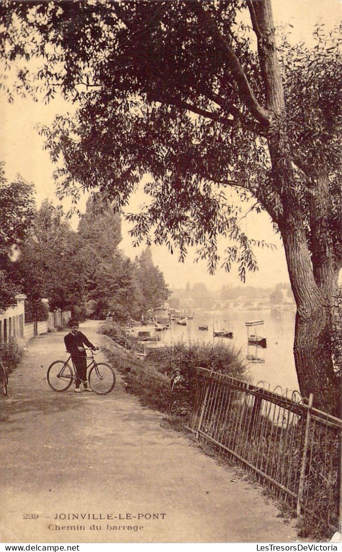 FRANCE - 94 - JOINVILLE LE PONT - Chemin Du Barrage - Carte Postale Ancienne - Joinville Le Pont