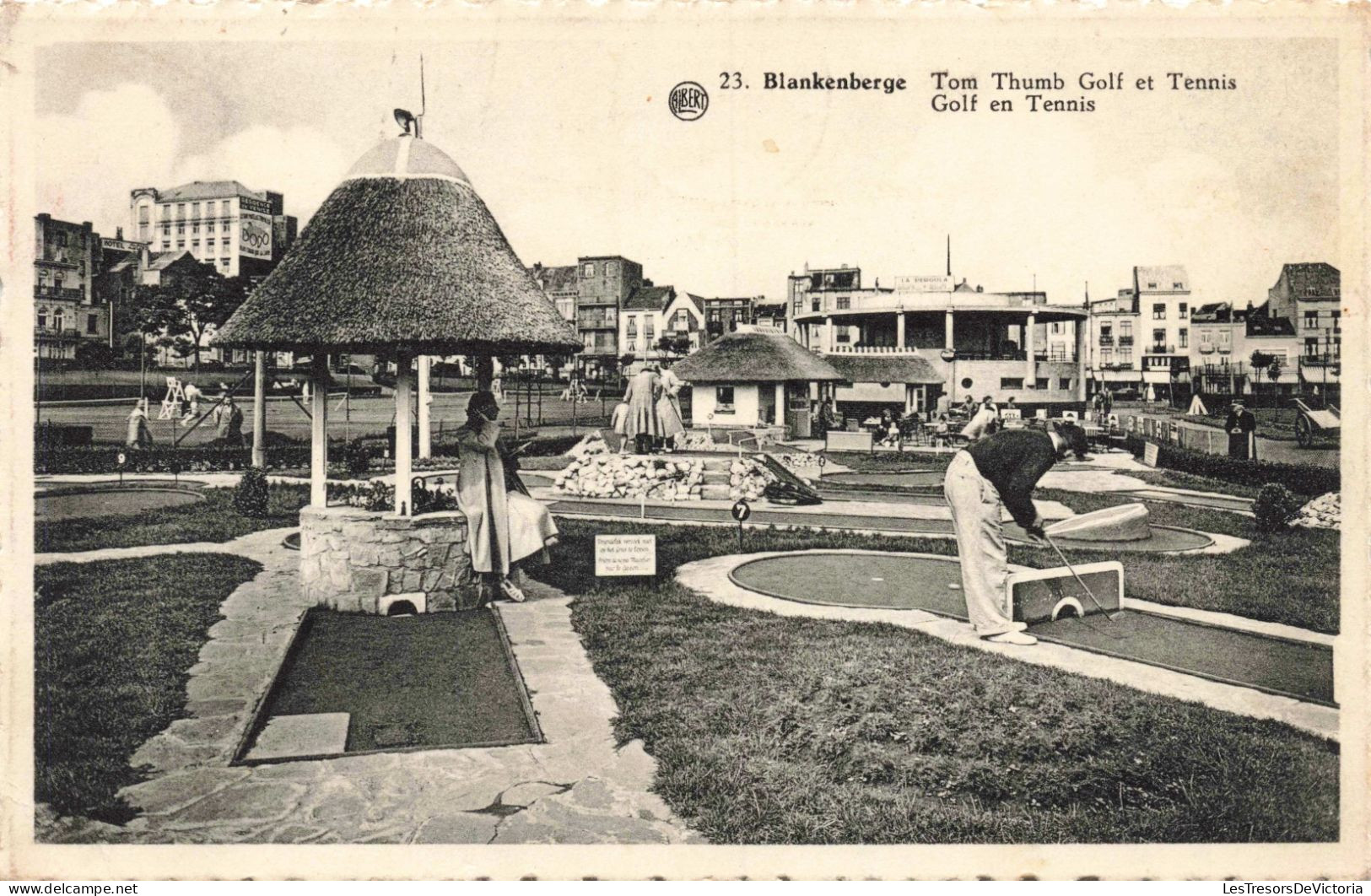 BELGIQUE - Blankenberge - Tom Thumb Golf Et Tennis -  Carte Postale Ancienne - Blankenberge