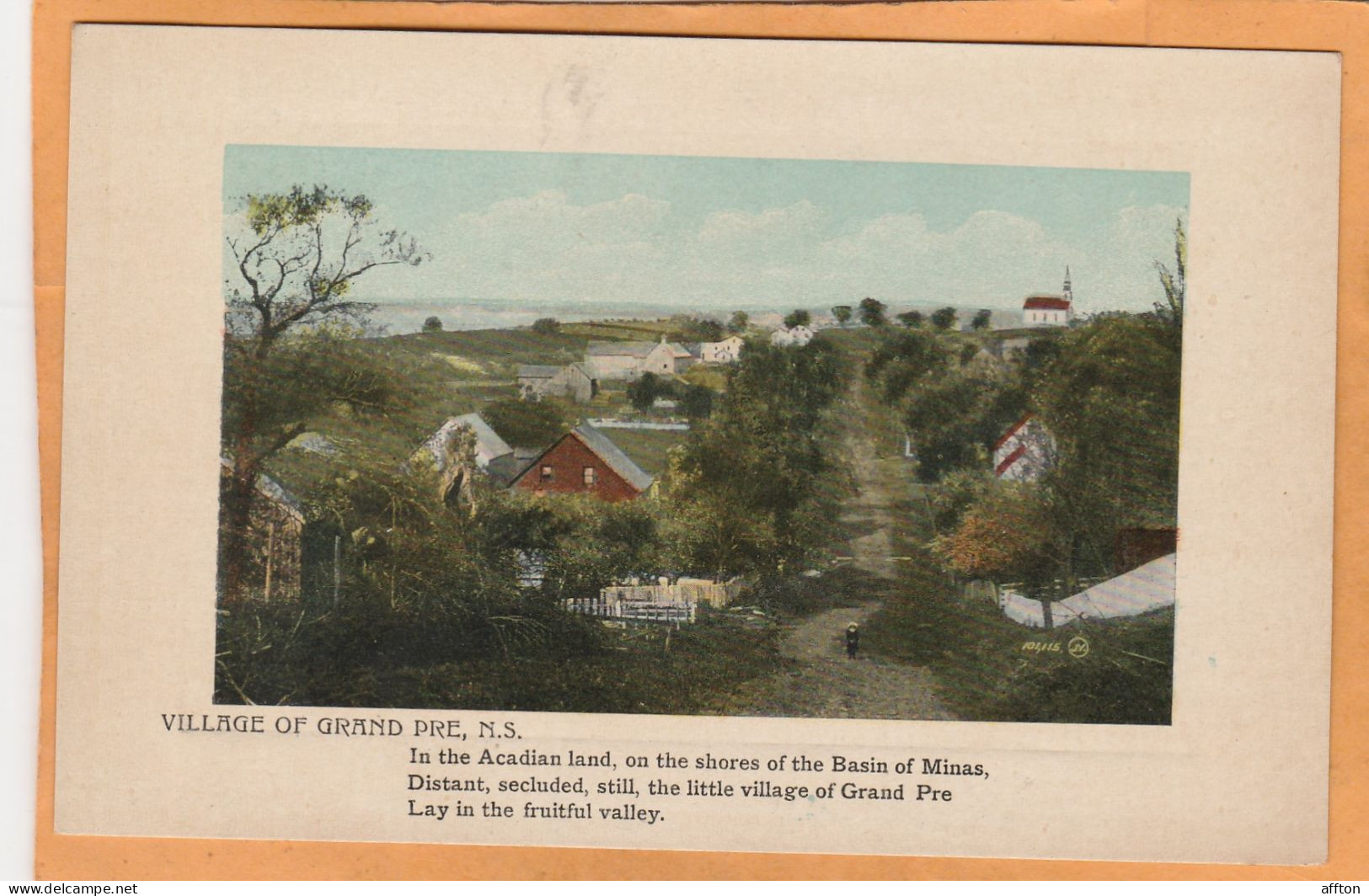 Grand Pre Nova Scotia Canada Old Postcard - Other & Unclassified