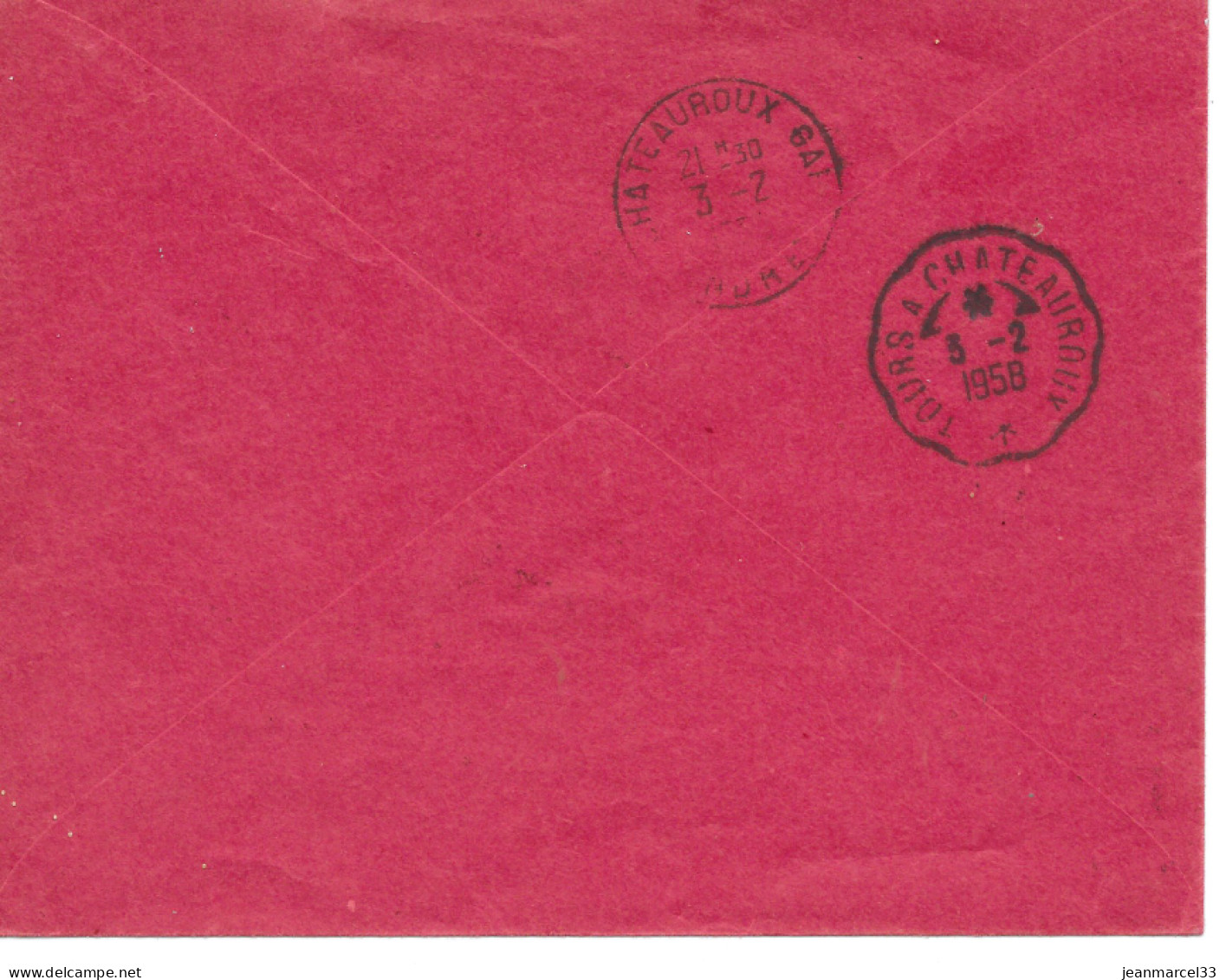 Curiosité Sur Lettre Daguin 3-2 1958 Courrier De Presse Dans Enveloppe Hors Sac Pour Chateauroux - Lettres & Documents