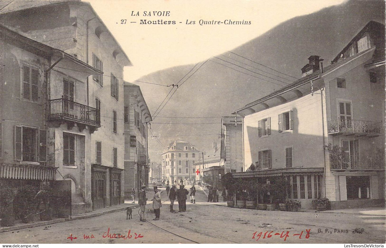 FRANCE - 73 - MOUTIERS - Les Quatre Chemins - Carte Postale Ancienne - Moutiers