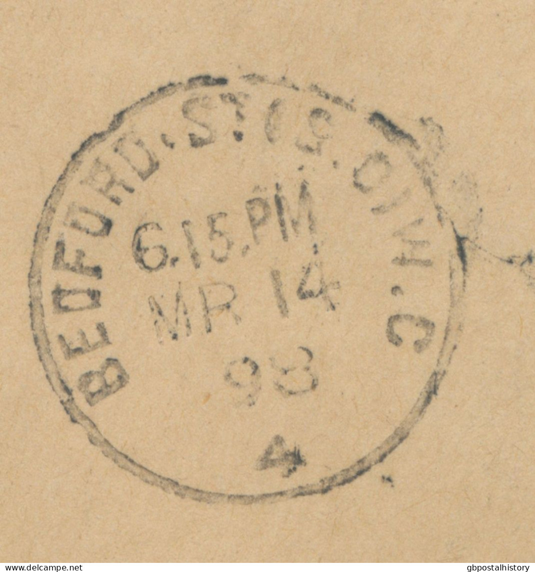 GB 1898, Large ON HER MAJESTY’S SERVICE Cover (folded Vertically In The Middle, Two Tears Above „TY’S SER“, Backside - Brieven En Documenten
