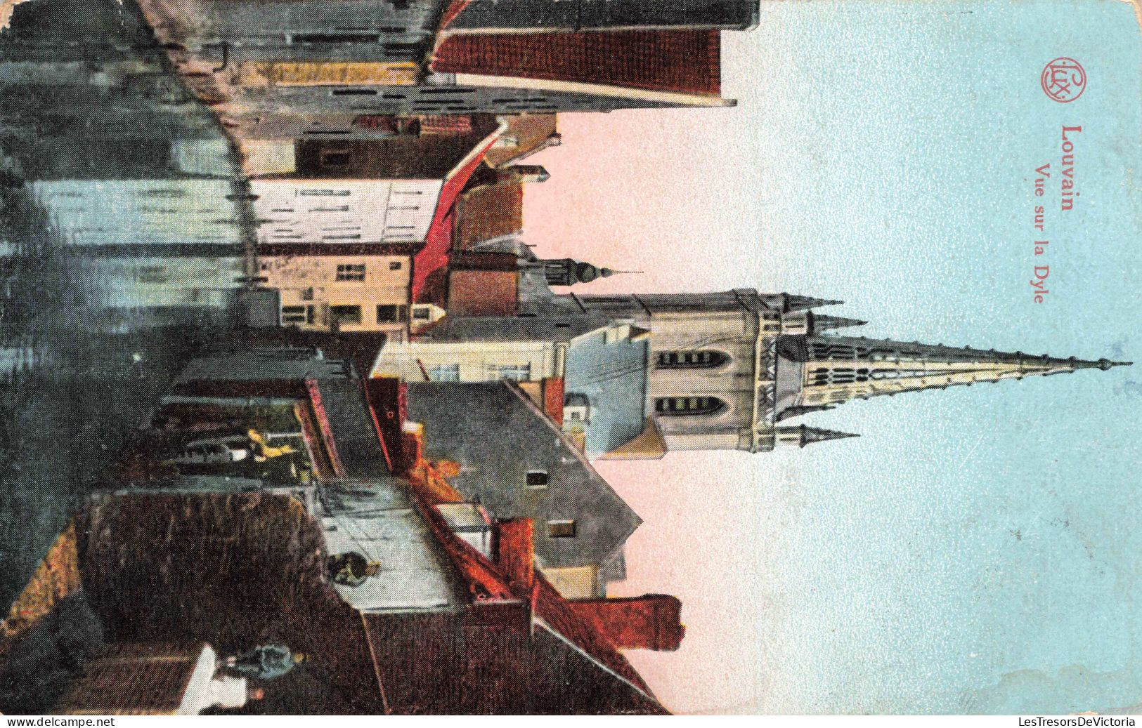 BELGIQUE - Louvain - Vue Sur La Dyle - Eglise - Colorisé - Carte Postale Ancienne - Leuven