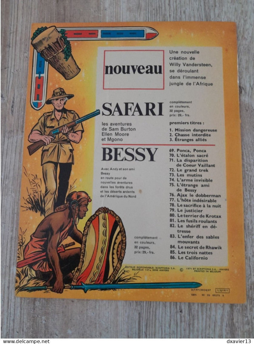 Bande Dessinée - Safari 3 - Etranges Alliés (1971) - Safari