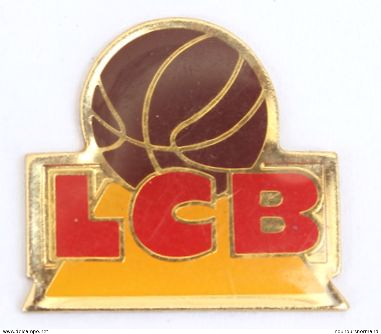 Pin's  LCB - Ballon De Basket - Club à Déterminer - M487 - Basketball
