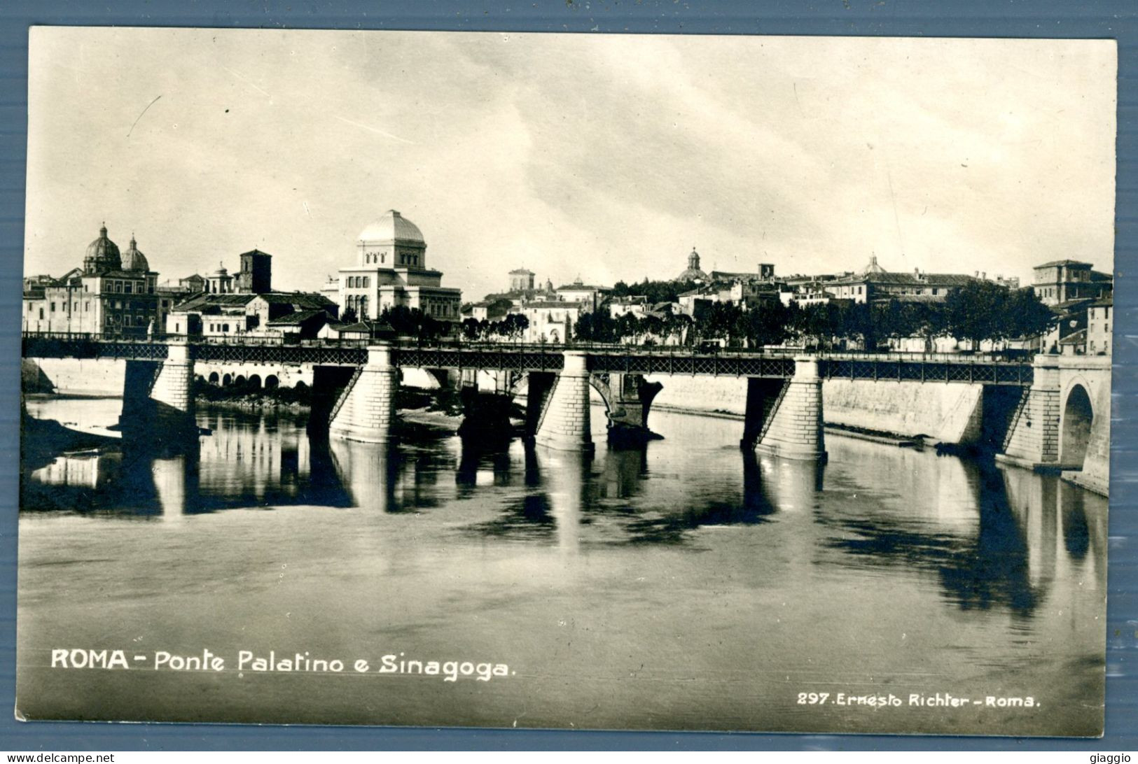 °°° Cartolina - Roma N. 2394 Ponte Palatino E Sinagoga Formato Piccolo Viaggiata °°° - Ponts