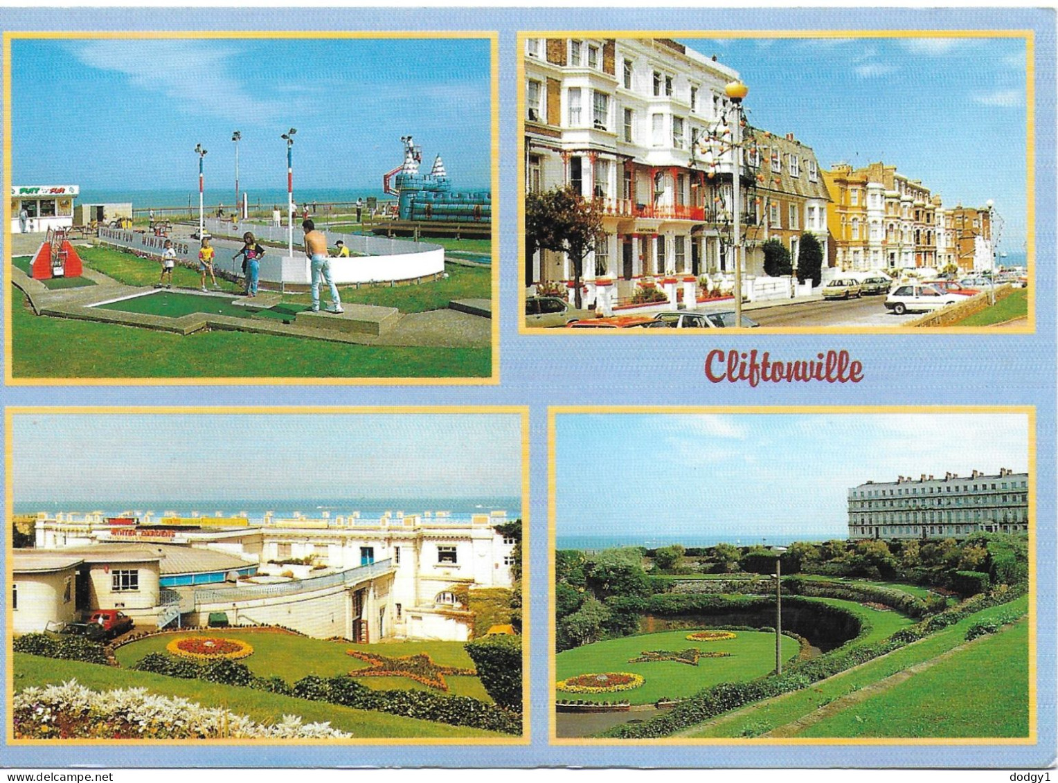 SCENES FROM CLIFTONVILLE, MARGATE, KENT, ENGLAND. UNUSED POSTCARD   Ak2 - Margate