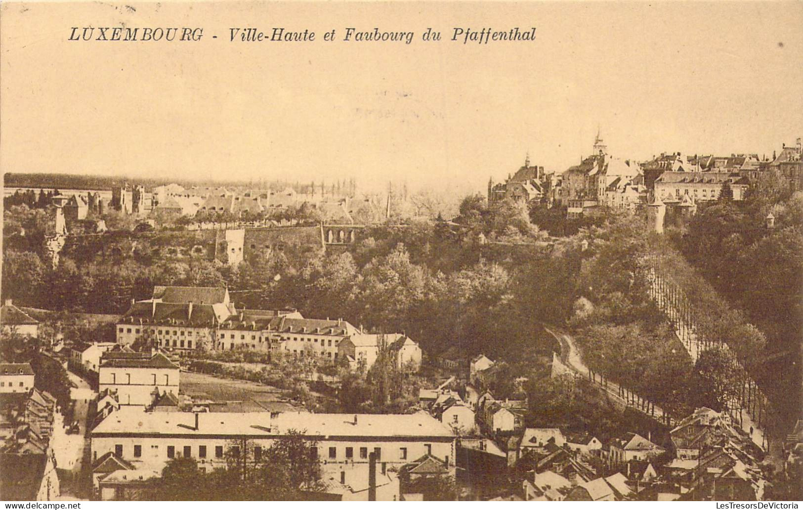 LUXEMBOURG - Ville-Haute Et Faubourg Du Pfaffenthal - Carte Postale Ancienne - Luxembourg - Ville