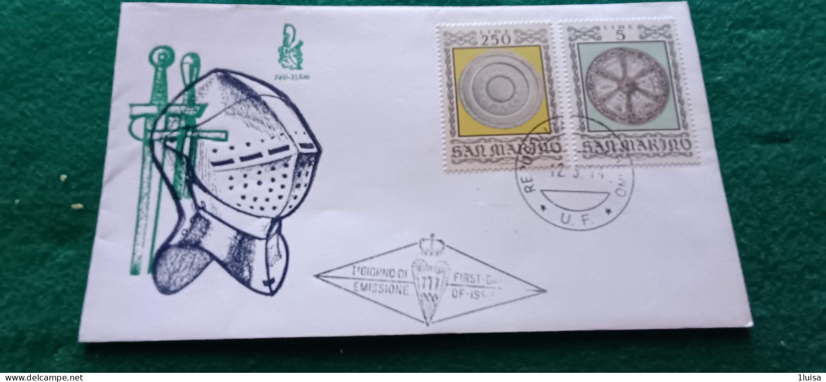 SAN MARINO 12/3/74 Armature Medioevali - Express Letter Stamps