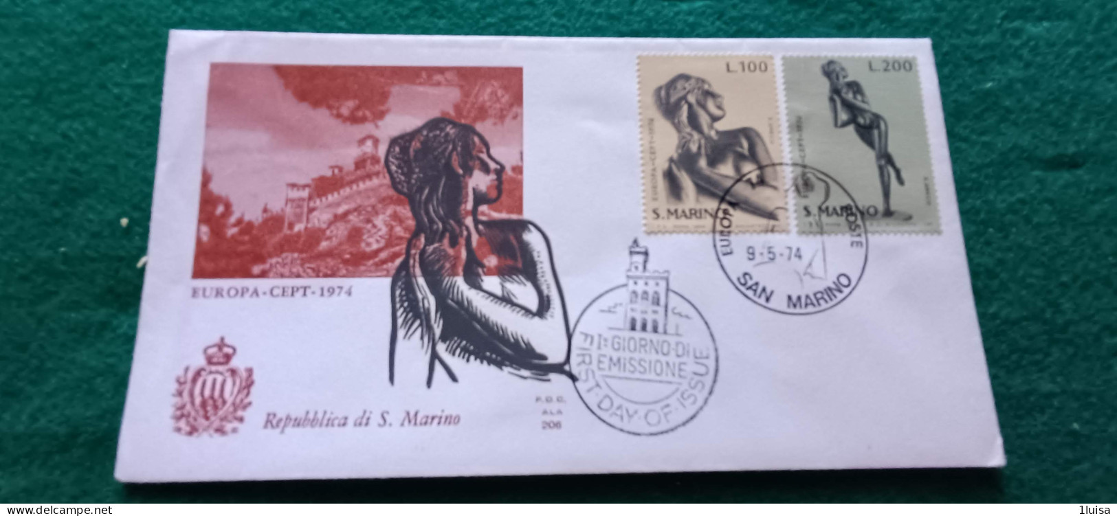 SAN MARINO 9/5/74 CEPT - Express Letter Stamps