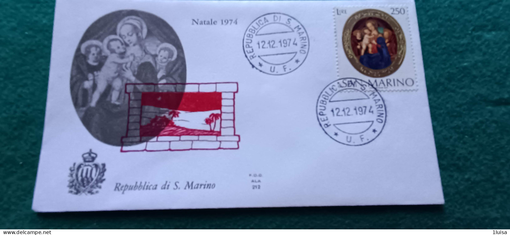 SAN MARINO 12/12/74 Natale - Timbres Express