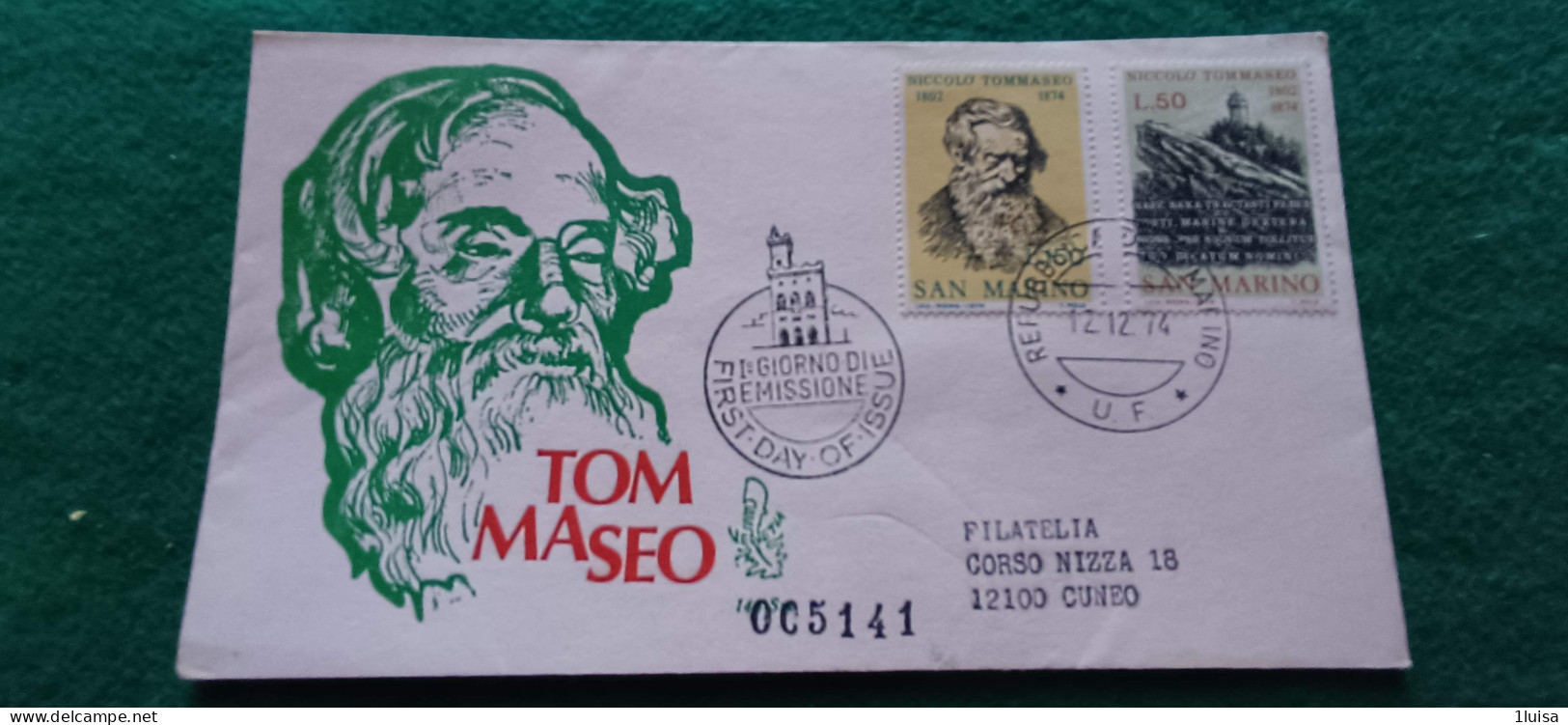 SAN MARINO 12/12/74 Tommaseo - Express Letter Stamps