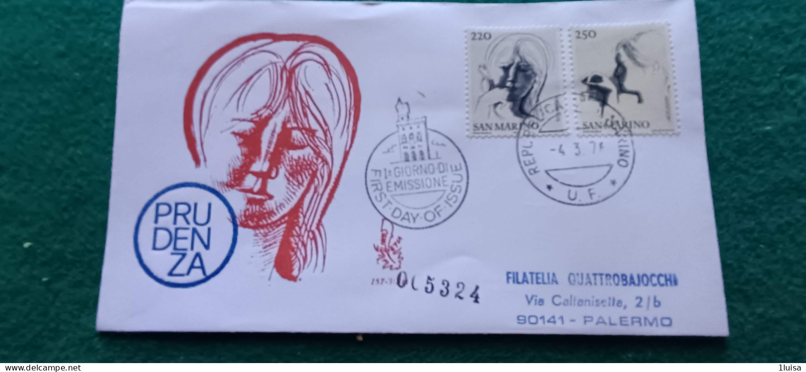 SAN MARINO 4/3/76 Prudenza - Express Letter Stamps