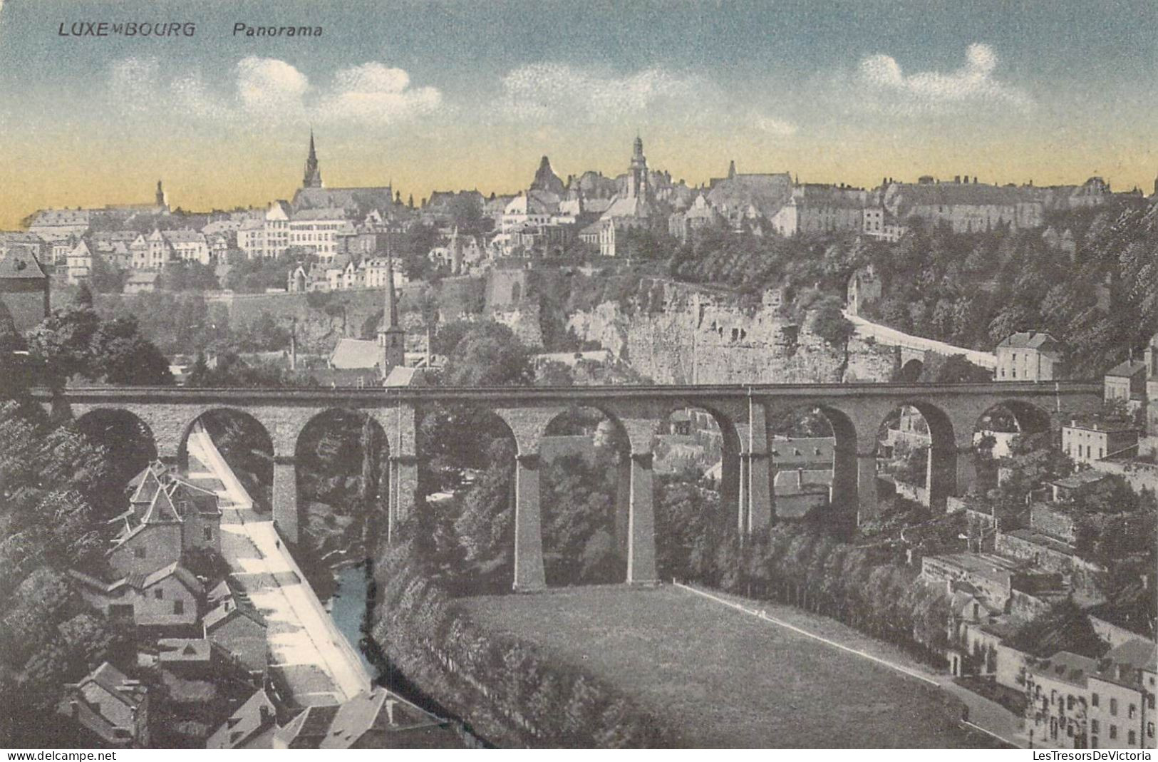 LUXEMBOURG - Panorama - Carte Postale Ancienne - Luxemburg - Stad