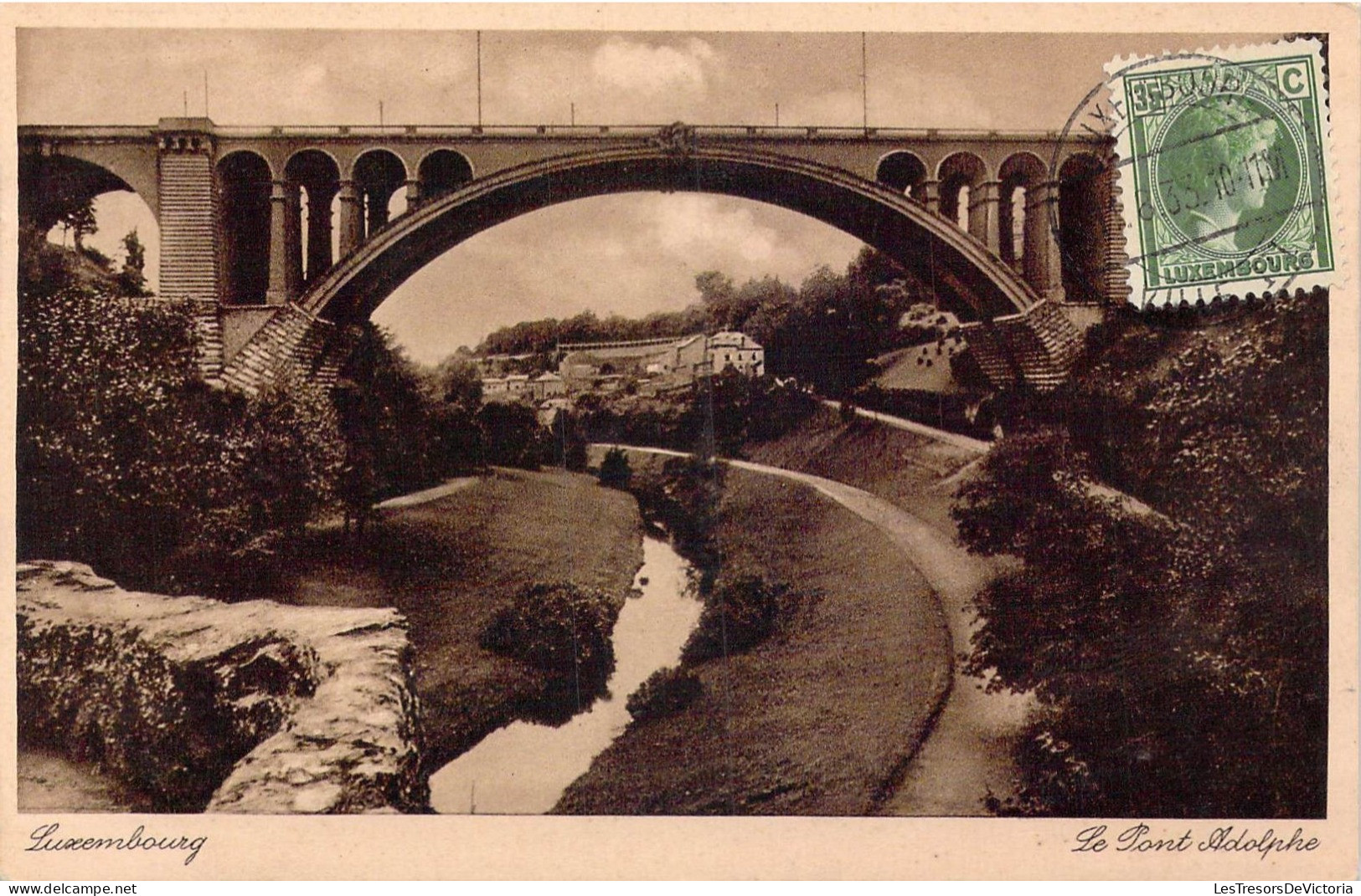LUXEMBOURG - Le Pont Adolphe - Carte Postale Ancienne - Luxemburgo - Ciudad