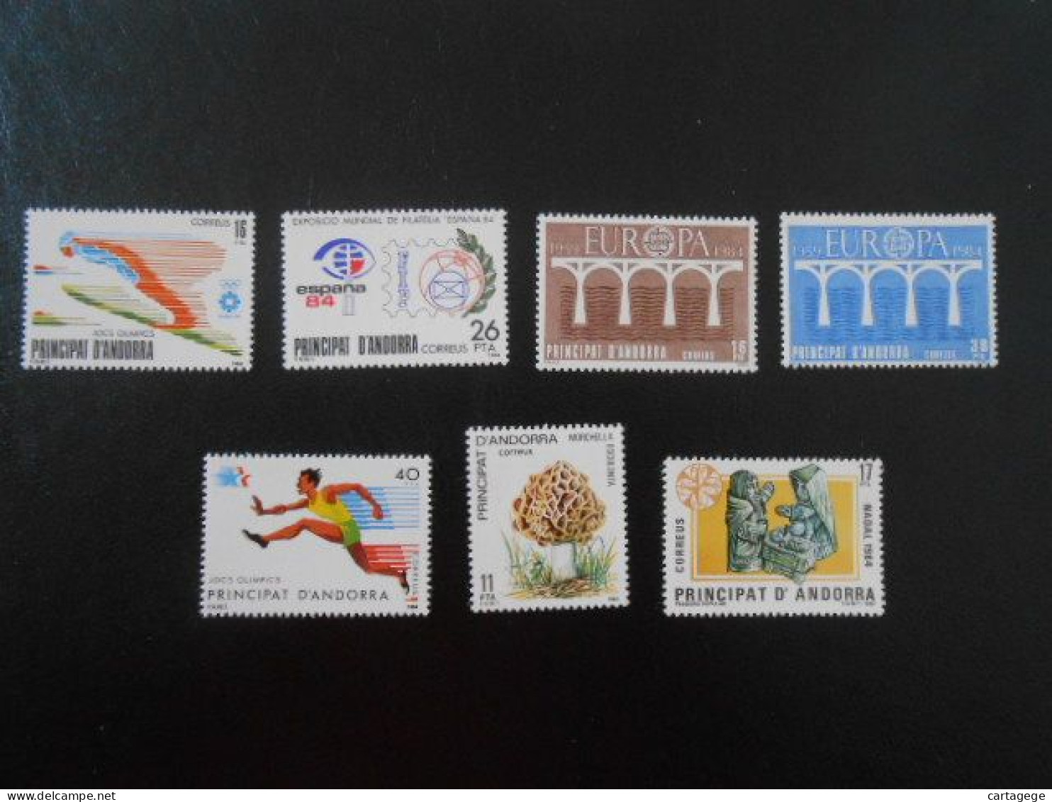 ANDORRE ESPAGNE YT 165/171 ANNEE COMPLETE 1984** - Collections
