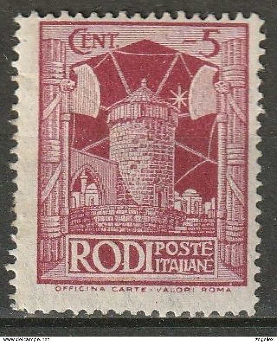 1929 Italia EGEE, Italienische Besitzung Rodi Mi.17 - Ägäis (Rodi)