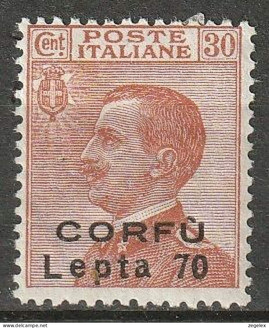 1923 Italia - Italienische Besetzung Corfu 70 Lepta Auf 30 MH*nicht Ausgegeben Mi. II - Korfu