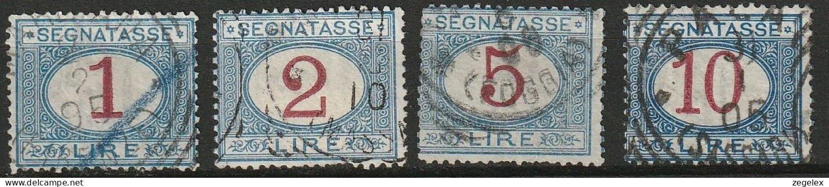 1892-1903 Italia Porto (segnatasse). Michel 18-21 Used, Usato  - Strafport