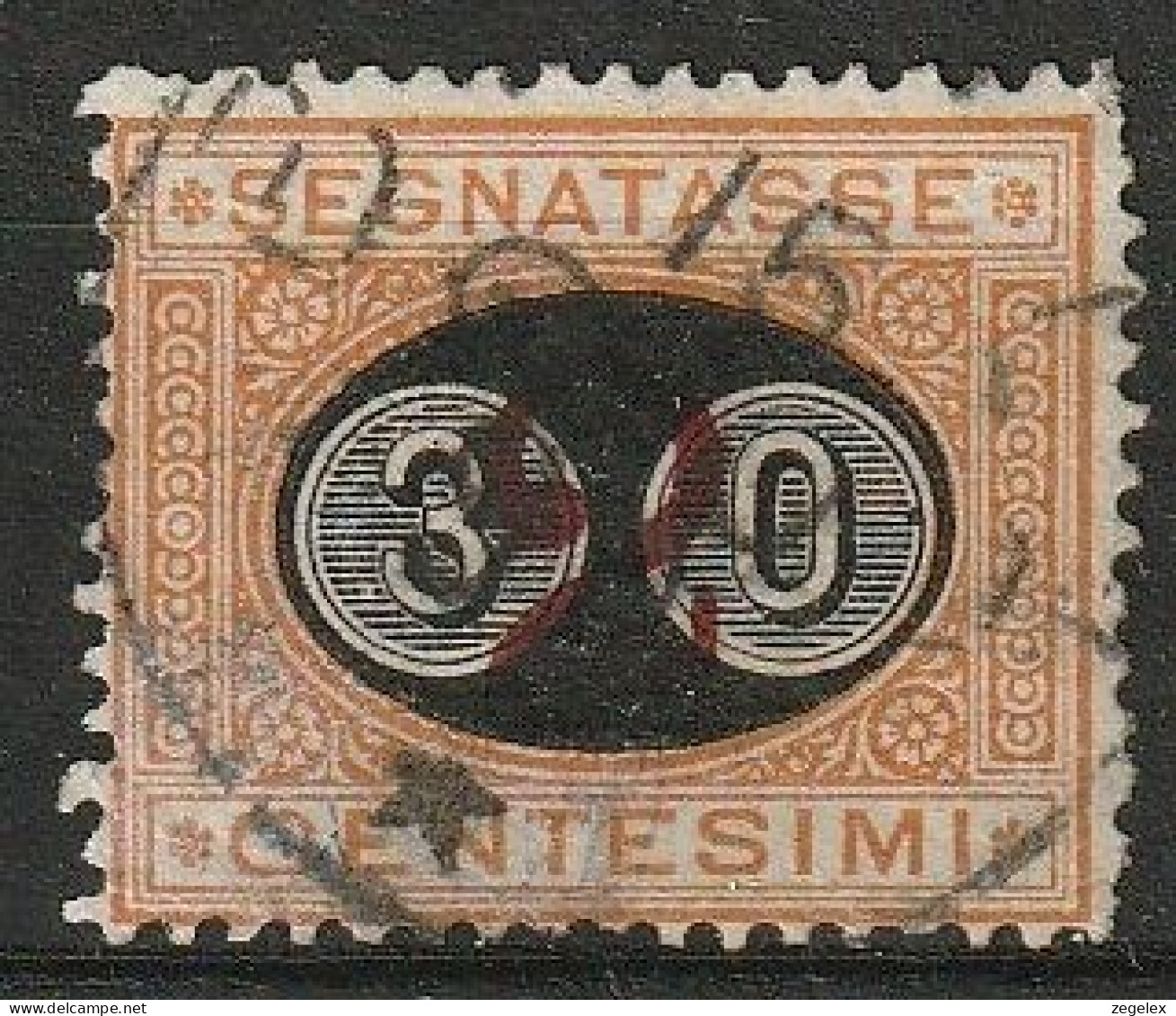 1890/91 Italia Porto (segnatasse). 30c Auf 2C  Michel 17 Used, Usato  - Portomarken