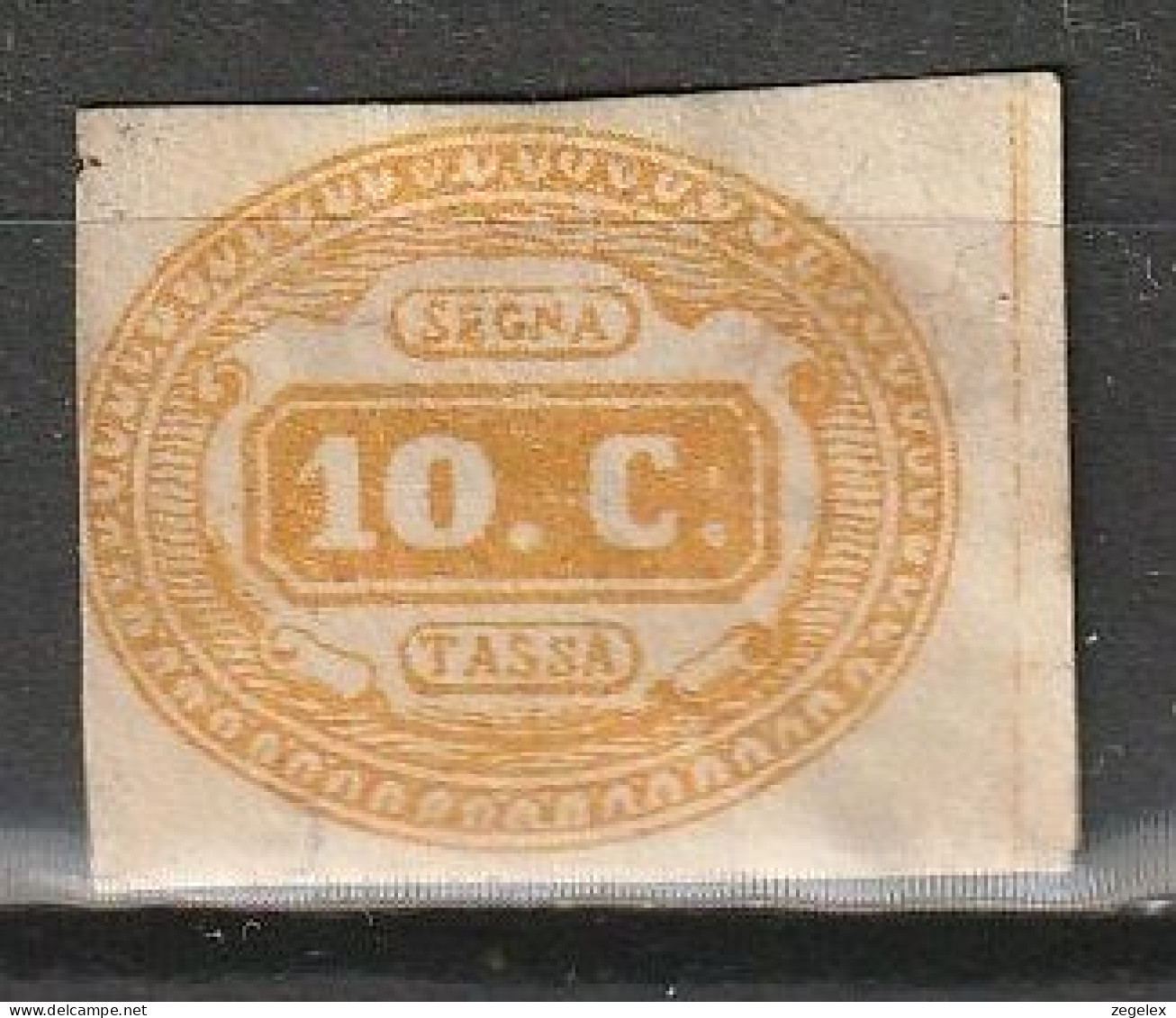 1863 Italia Port REGNO SEGNATASSE 10 CENT Sensa Gomma-Taxe 10 C. Yvert #1 Mi #1  - Strafport