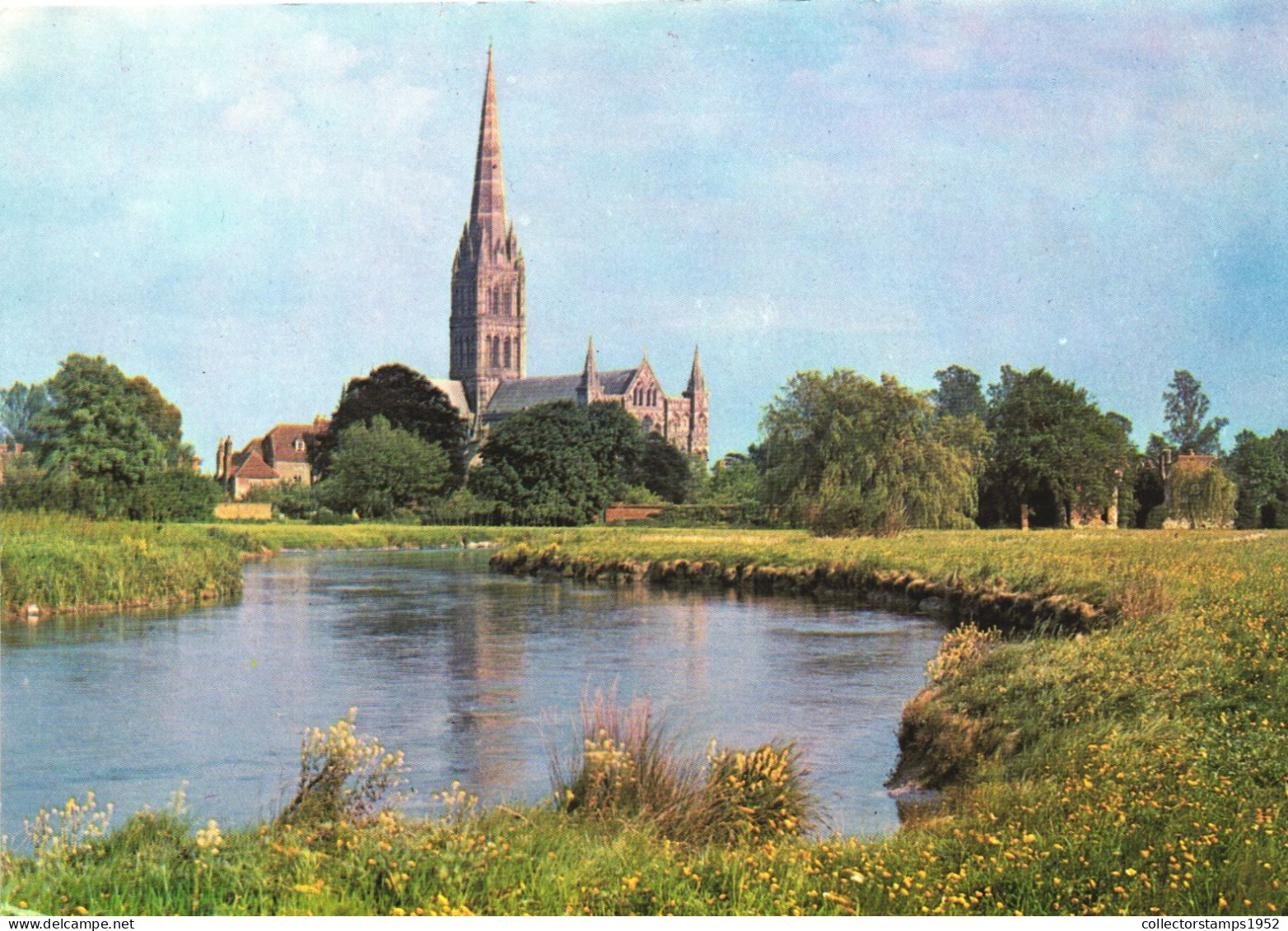 SALISBURY CATHEDRAL, WILTSHIRE, RIVER AVON, CHURCH, UNITED KINGDOM - Salisbury