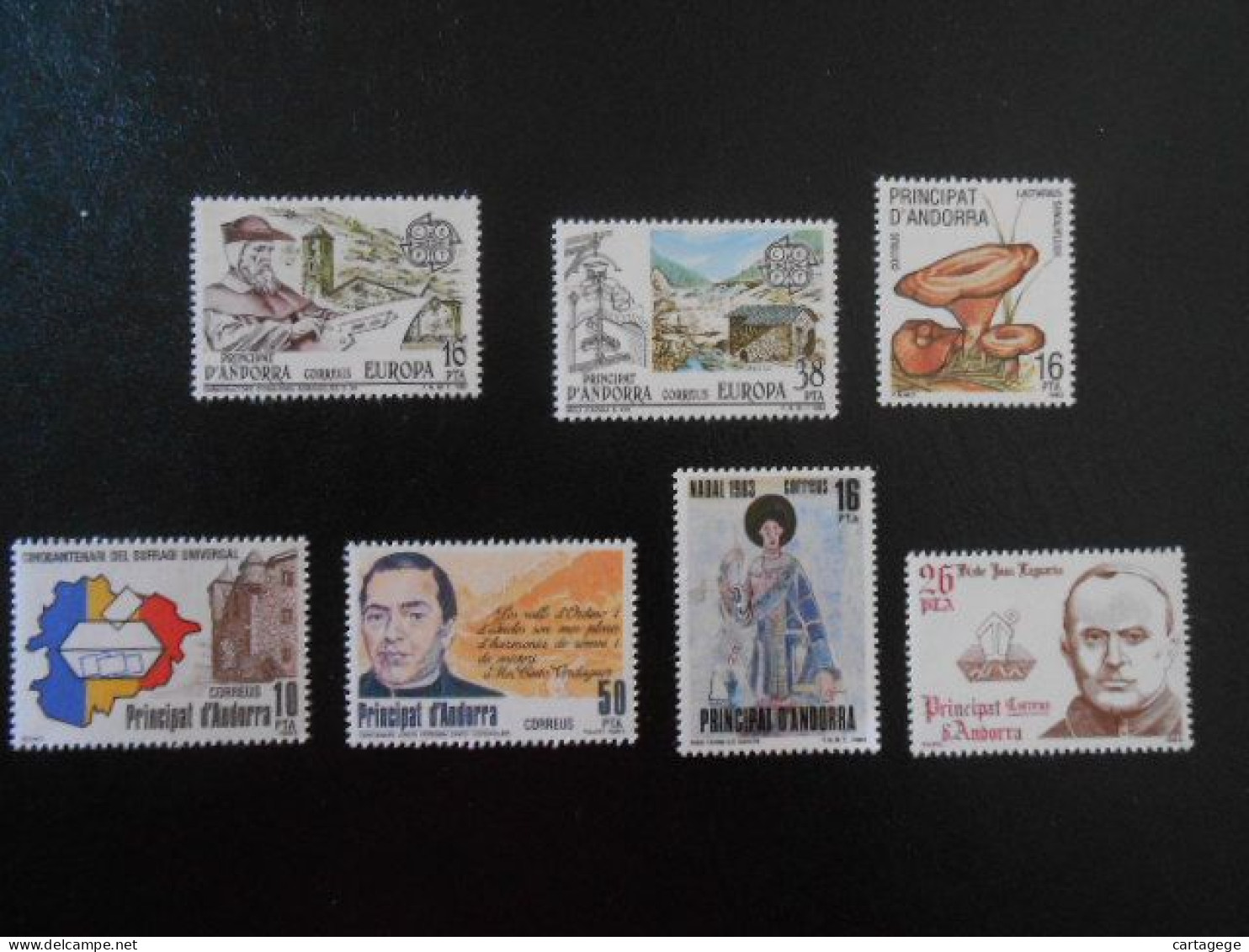 ANDORRE ESPAGNE YT 158/164 ANNEE COMPLETE 1983** - Collections
