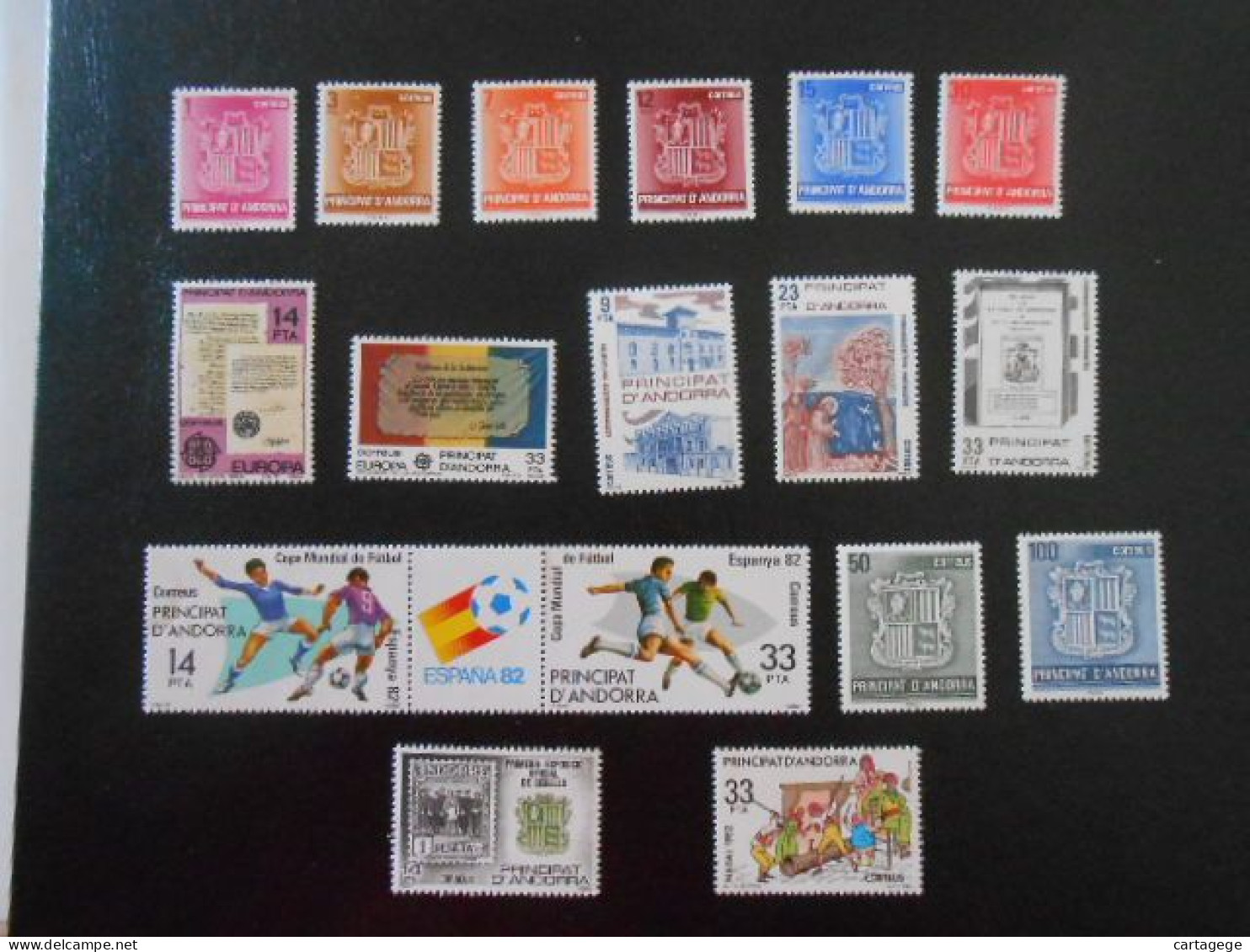 ANDORRE ESPAGNE YT 139/157 ANNEE INCOMPLETE(manque N°156)  1982** - Collections