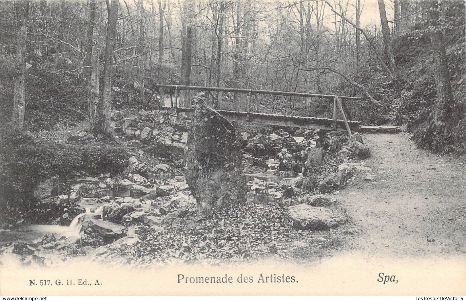 BELGIQUE - Spa - Promenade Des Artistes - Carte Postale Ancienne - Spa