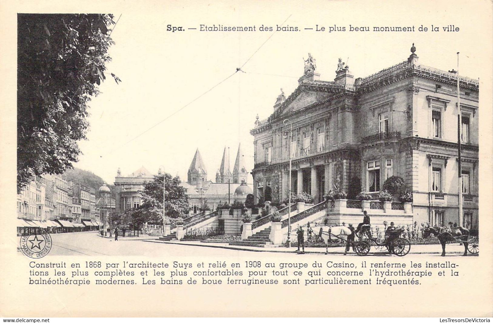 BELGIQUE - Spa - Etablissement Des Bains - Le Plus Beau Monument De La Ville - Carte Postale Ancienne - Spa