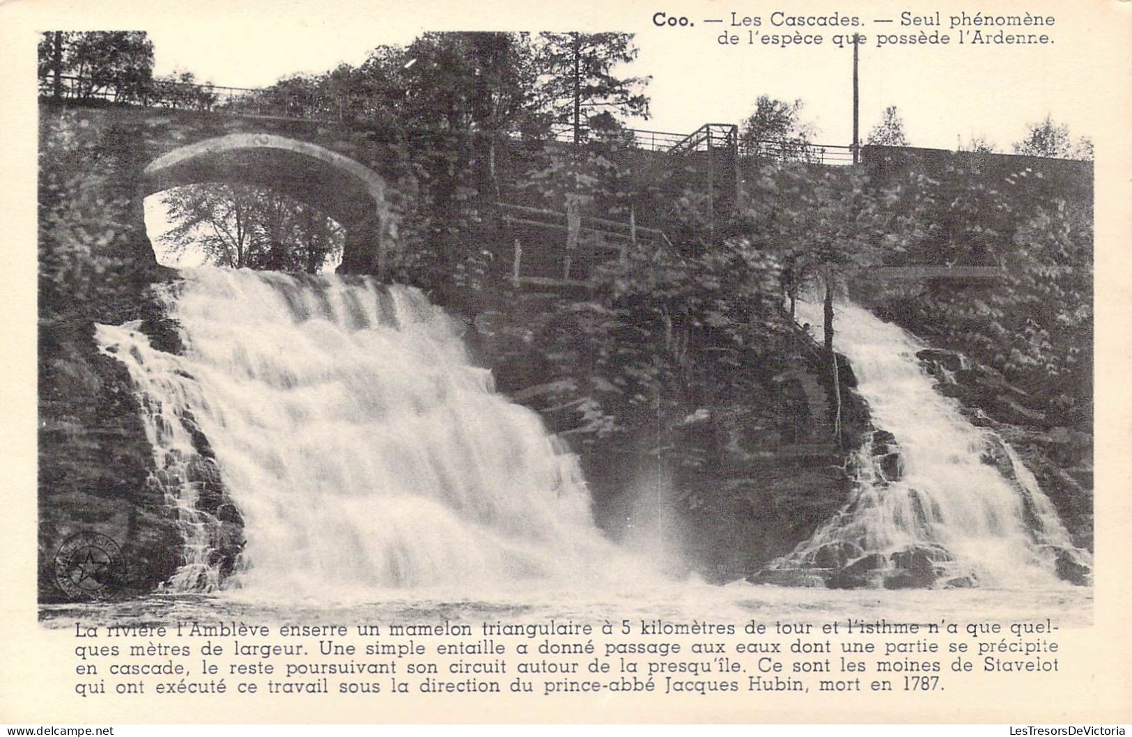 BELGIQUE - Coo - Les Cascades - Seul Phénomène De L'espèce Que Possède L'Ardenne - Carte Postale Ancienne - Stavelot